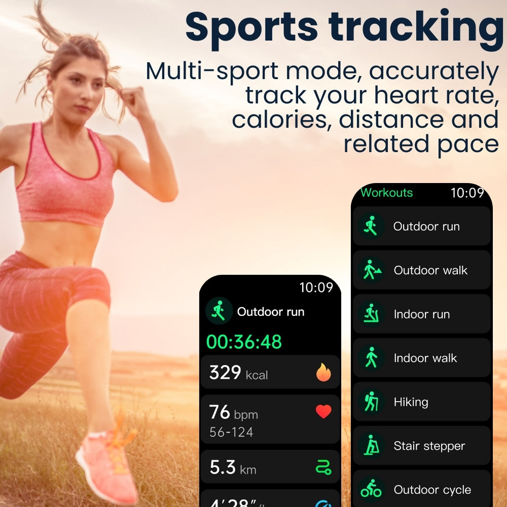 Coxsmart G10 With ECG Heart Rate Blood Oxygen Sleep Monitoring Health SmartWatch
