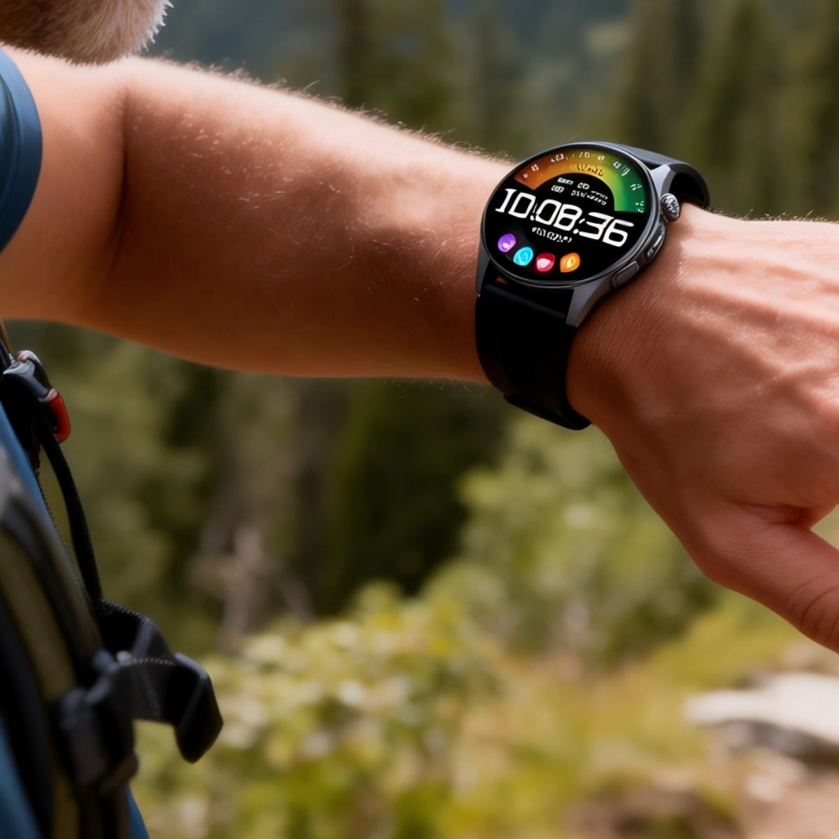 Coxsmart CXS200 Air-Cuff Blood Pressure & ECG Smartwatch with Remote Monitoring and SOS