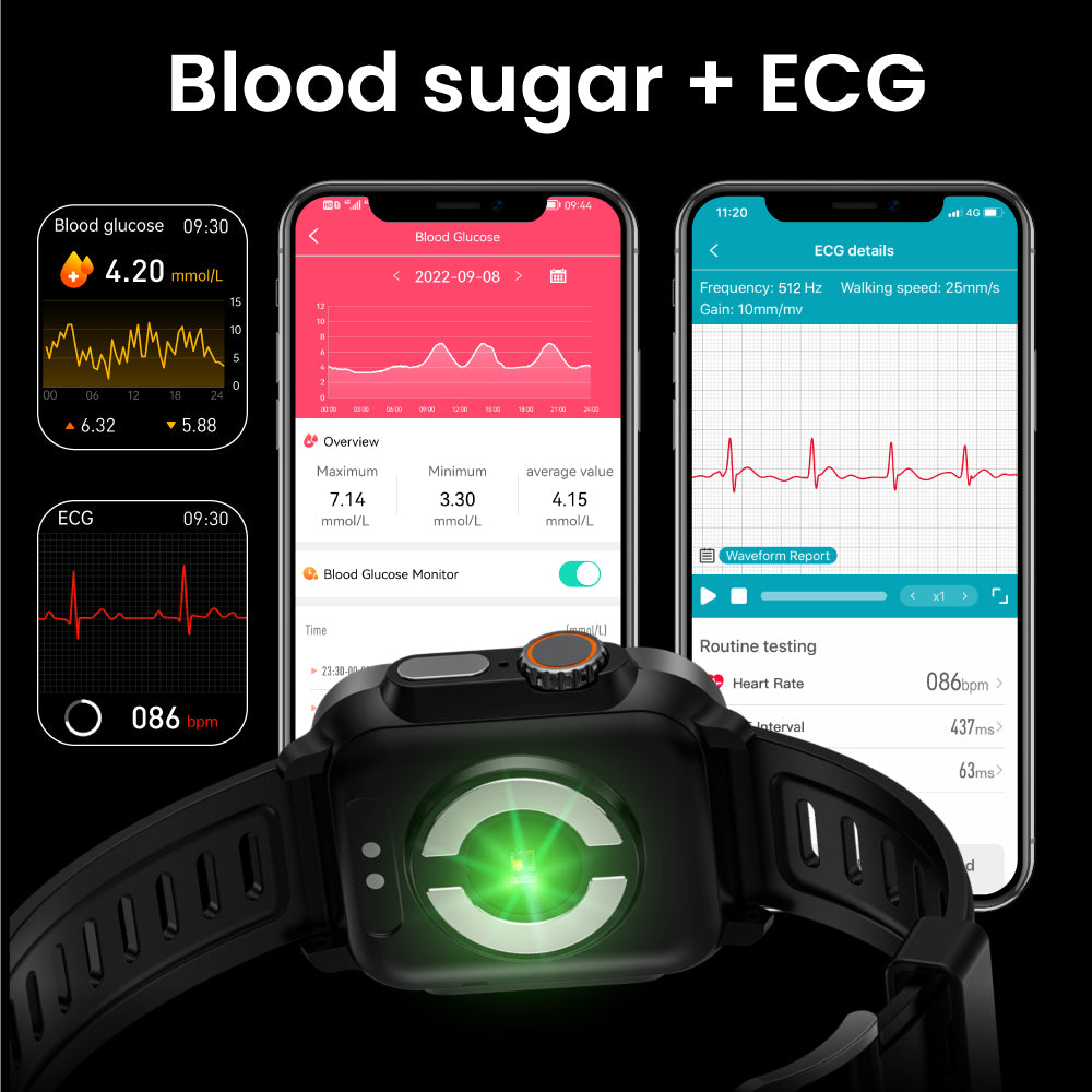 Coxsamrt Smartwatches VEE Blood Oxygen ECG Heart Rate Monitoring HRV Smart Watch
