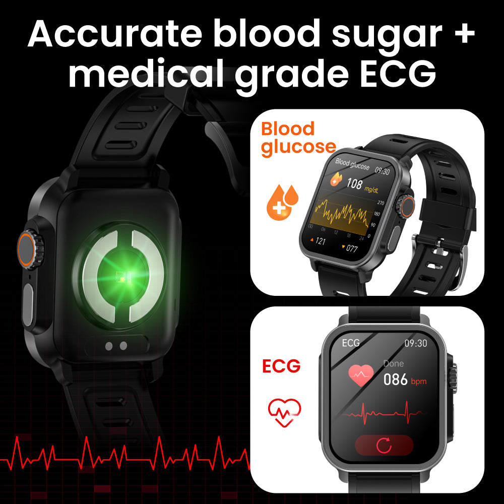 Coxsamrt Smartwatches VEE Blood Oxygen ECG Heart Rate Monitoring HRV Smart Watch