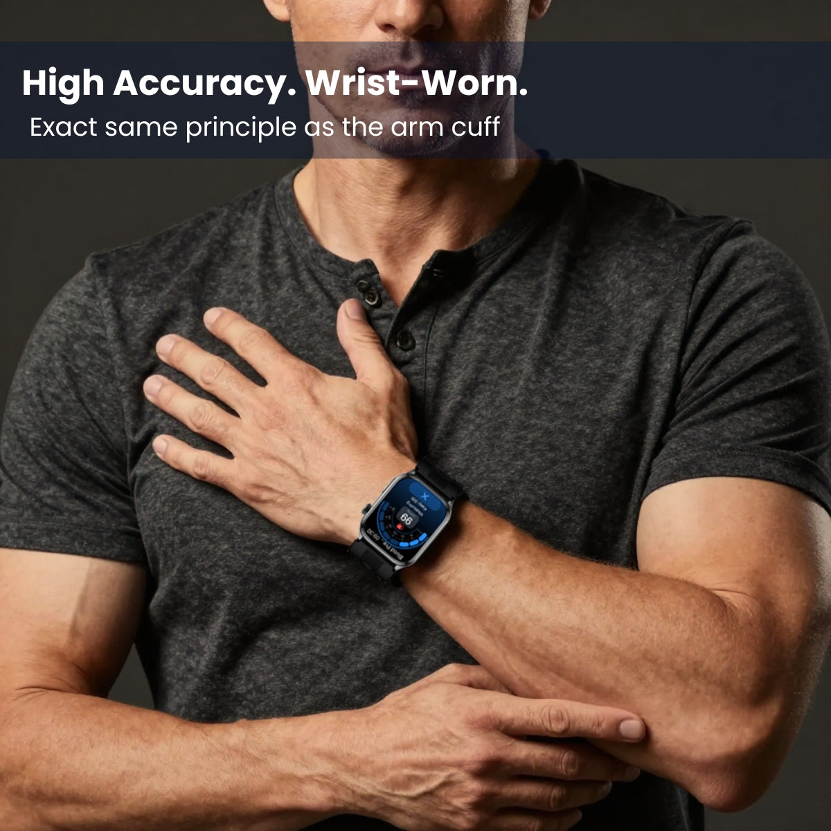 CXS10 Air Pump Blood Pressure Watch – ±3mmHg Precision ECG Smartwatch