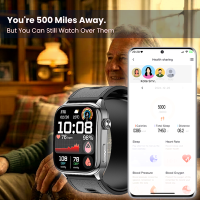CXS10 Air Pump Blood Pressure Watch – ±3mmHg Precision ECG Smartwatch