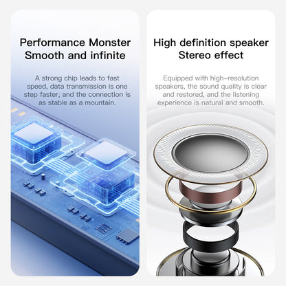 Smart glasses CS260, Bluetooth sunglasses for men and women Dual speakers and Hands-free calling Apply to outdoor sports,travel, Drive listening to music