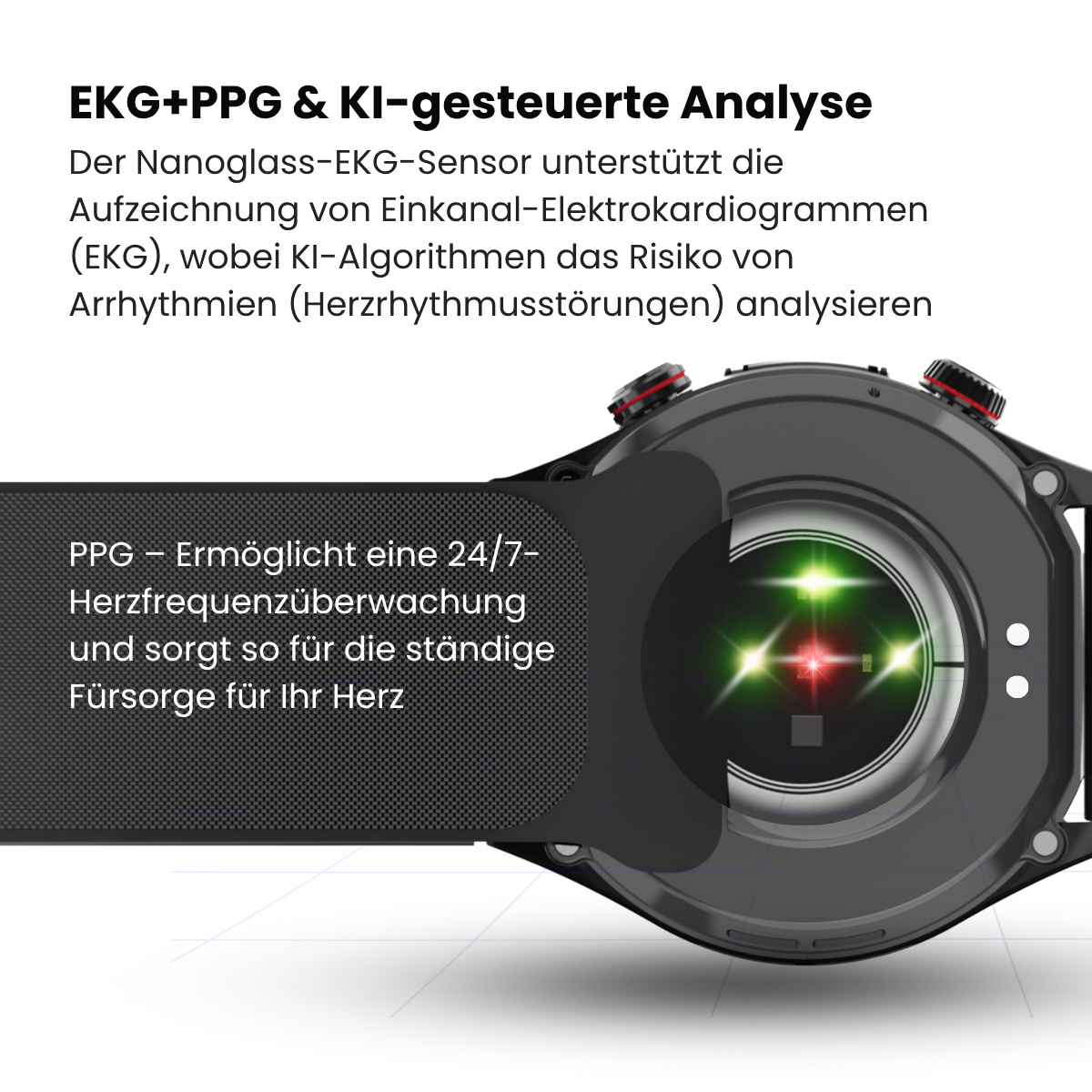 CXS26 Smartwatch mit Luftkissen-Blutdruckmessung