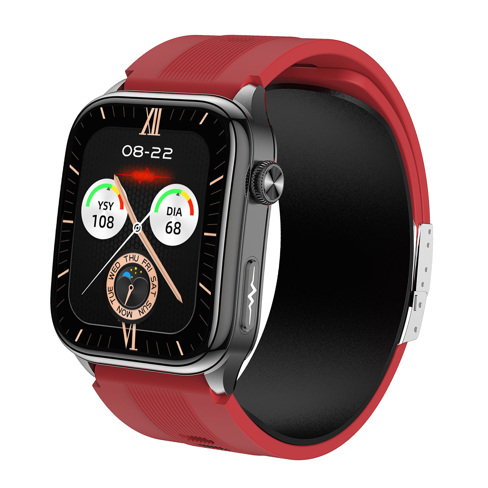 CXS10 Air Pump Blood Pressure Watch – ±3mmHg Precision ECG Smartwatch