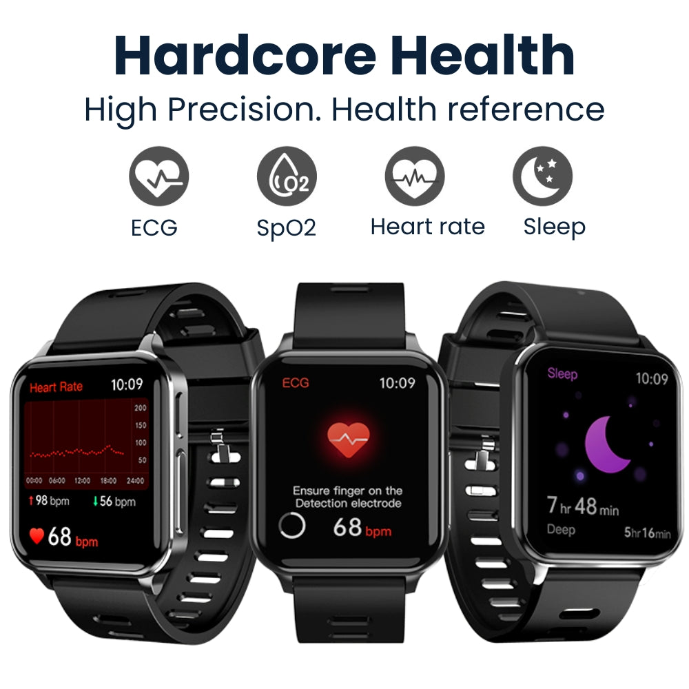 Coxsmart G10 With ECG Heart Rate Blood Oxygen Sleep Monitoring Health SmartWatch