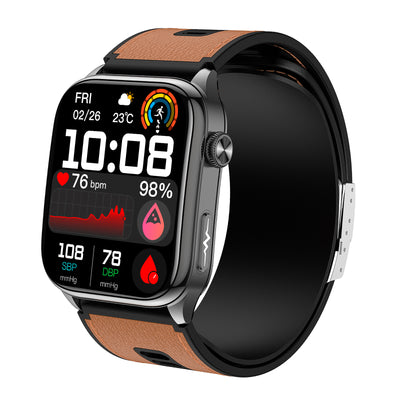 CXS10 Air Pump Blood Pressure Watch – ±3mmHg Precision ECG Smartwatch