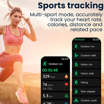 Coxsmart G10 With ECG Heart Rate Blood Oxygen Sleep Monitoring Health SmartWatch