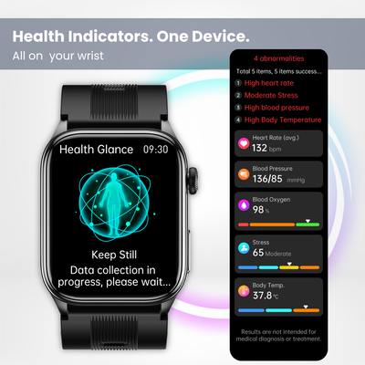 CXS10 Air Pump Blood Pressure Watch – ±3mmHg Precision ECG Smartwatch