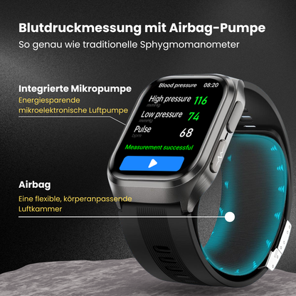 CXS17 Smartwatch mit Luftkissen-Blutdruckmessung