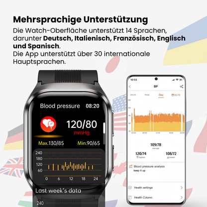 CXS17 Smartwatch mit Luftkissen-Blutdruckmessung